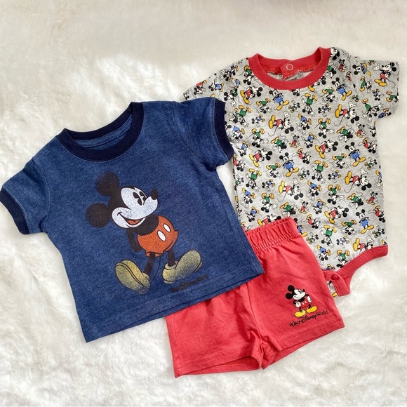 Disney Mickey Mouse Baby Outfit Set - Picture 1 of 7